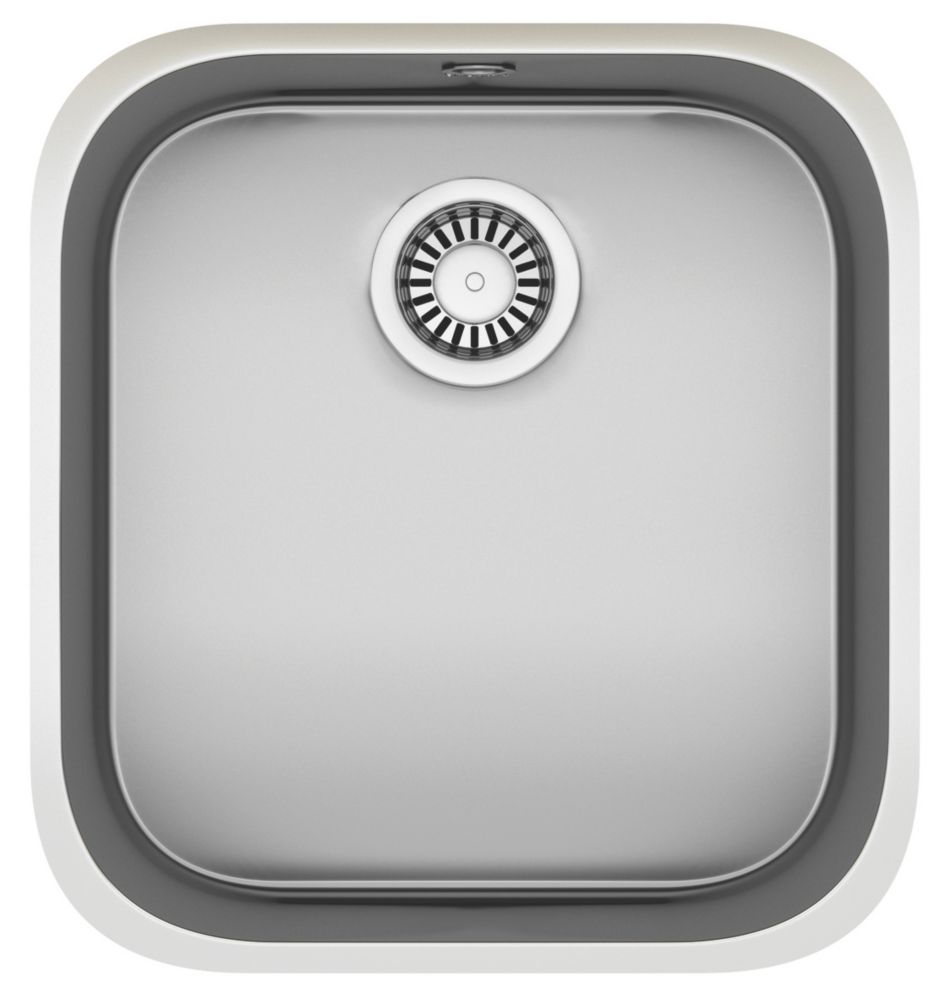 Image of Franke Lucca 1 Bowl Stainless Steel Kitchen Sink 494mm x 200mm 