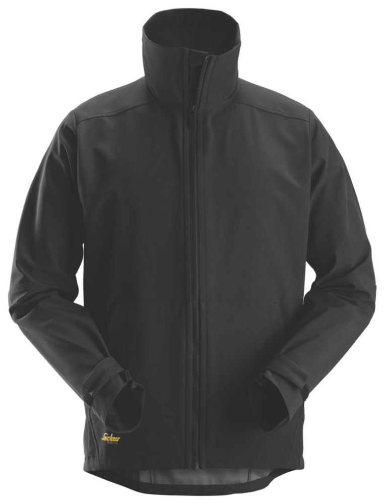 Image of Snickers AW Windproof Soft Shell Jacket Black Small 36" Chest 