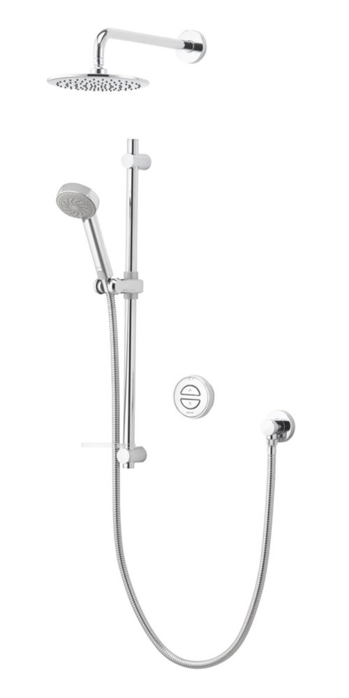 Image of Aqualisa Smart Link Gravity-Pumped Rear-Fed Chrome Thermostatic Smart Shower With Diverter 