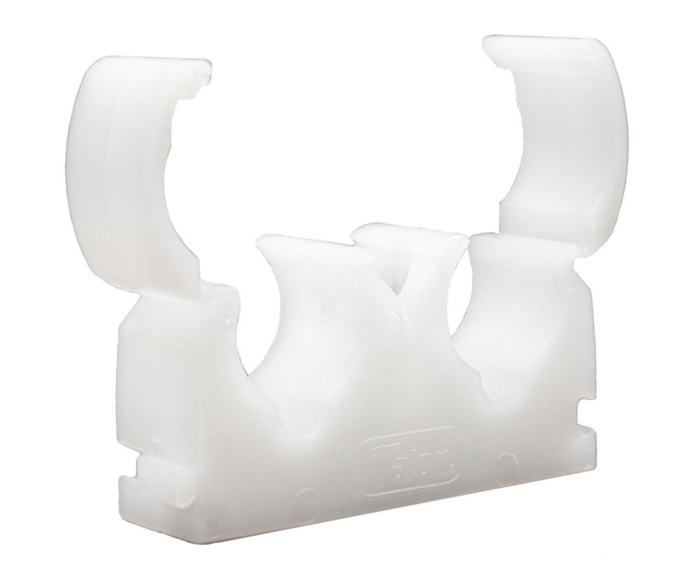 Image of Talon 22mm Double Hinged Clip White 50 Pack 