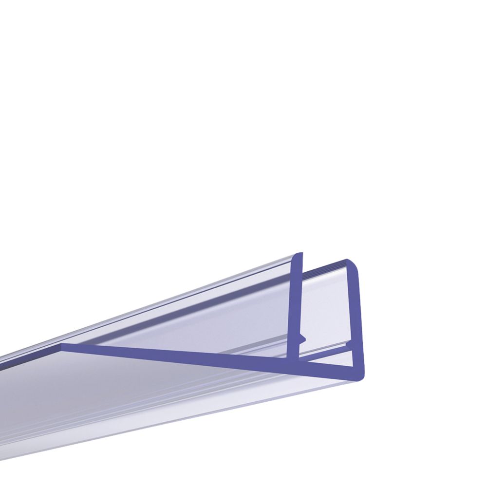 Image of Aqualux Replacement Shower Enclosure F-Shaped Seal Clear 6mm x 1830mm 