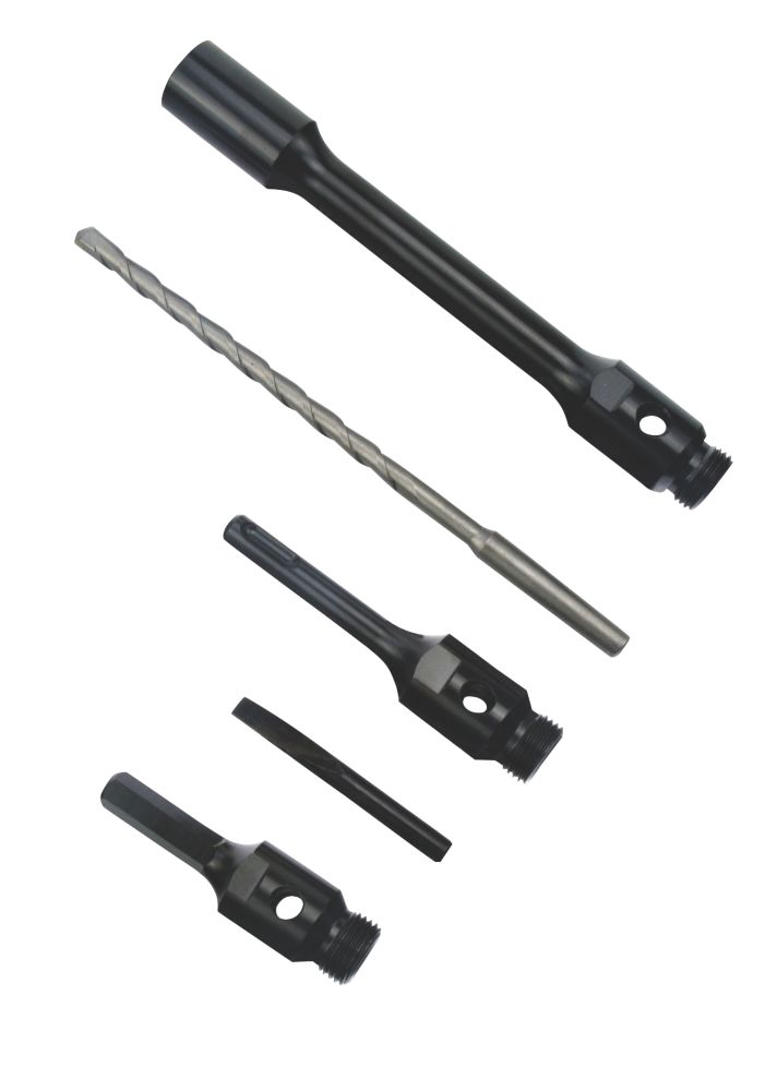 Image of Erbauer Core Drill Accessory Set 5 Pieces 