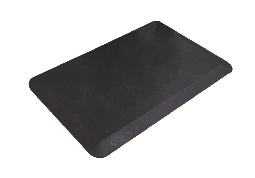 Image of COBA Europe Orthomat Office Anti-Fatigue Floor Mat Black 0.8m x 0.5m x 16mm 