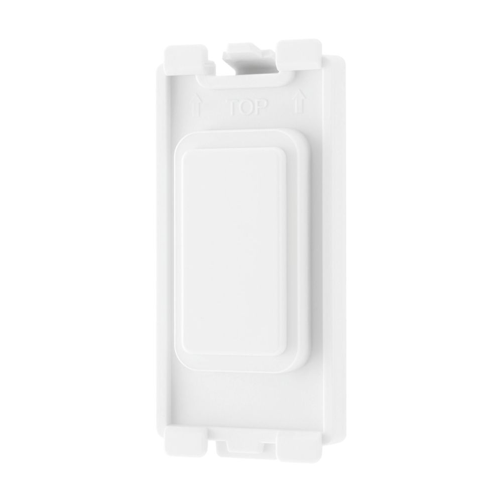 Image of British General Nexus Grid 1-Module Grid Blanking Plate White 