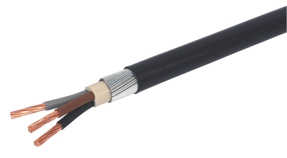 Image of Prysmian 6943X Black 3-Core 16mmÂ² Armoured Cable 25m Drum 