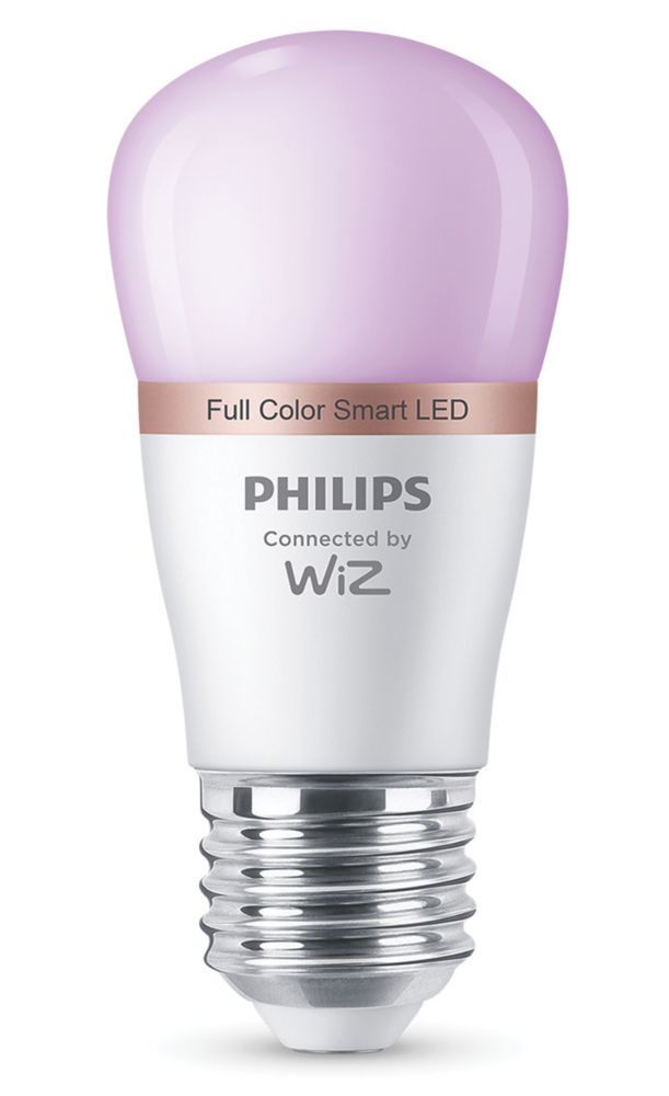 Image of Philips ES Globe RGB & White LED Smart Light Bulb 4.9W 470lm 
