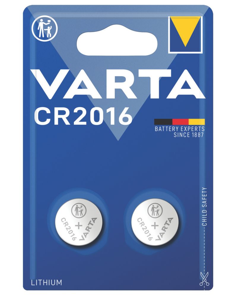 Image of Varta CR2016 Coin Cell Battery 2 Pack 