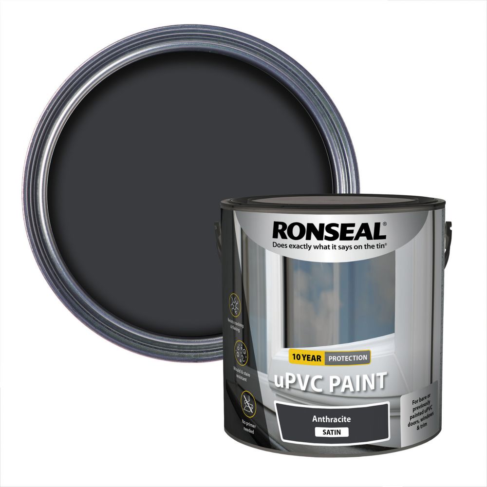 Image of Ronseal uPVC Paint Anthracite 2.5Ltr 