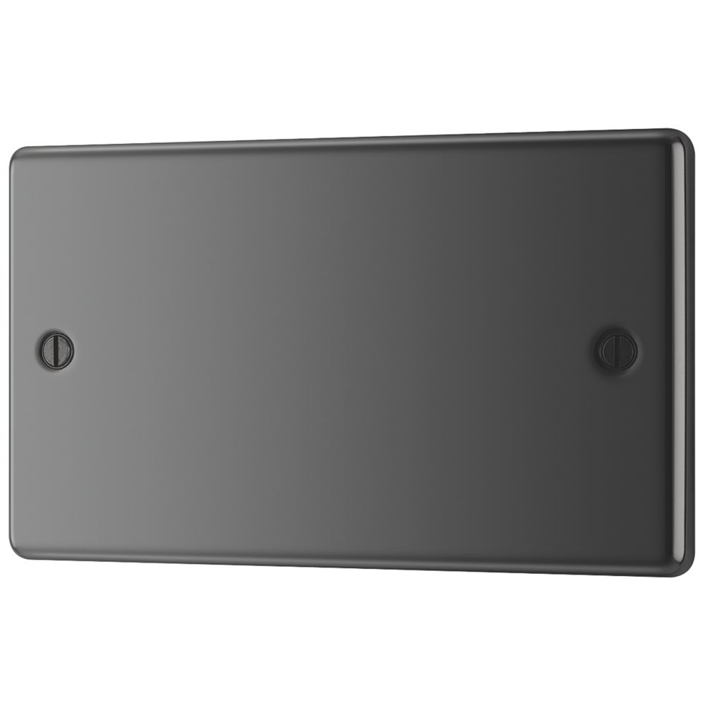 Image of LAP 2-Gang Blanking Plate Black Nickel 