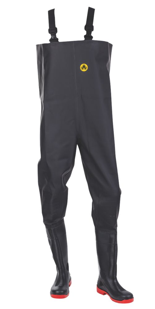 Image of Amblers Danube Safety Chest Waders Black XX Large Size 10 