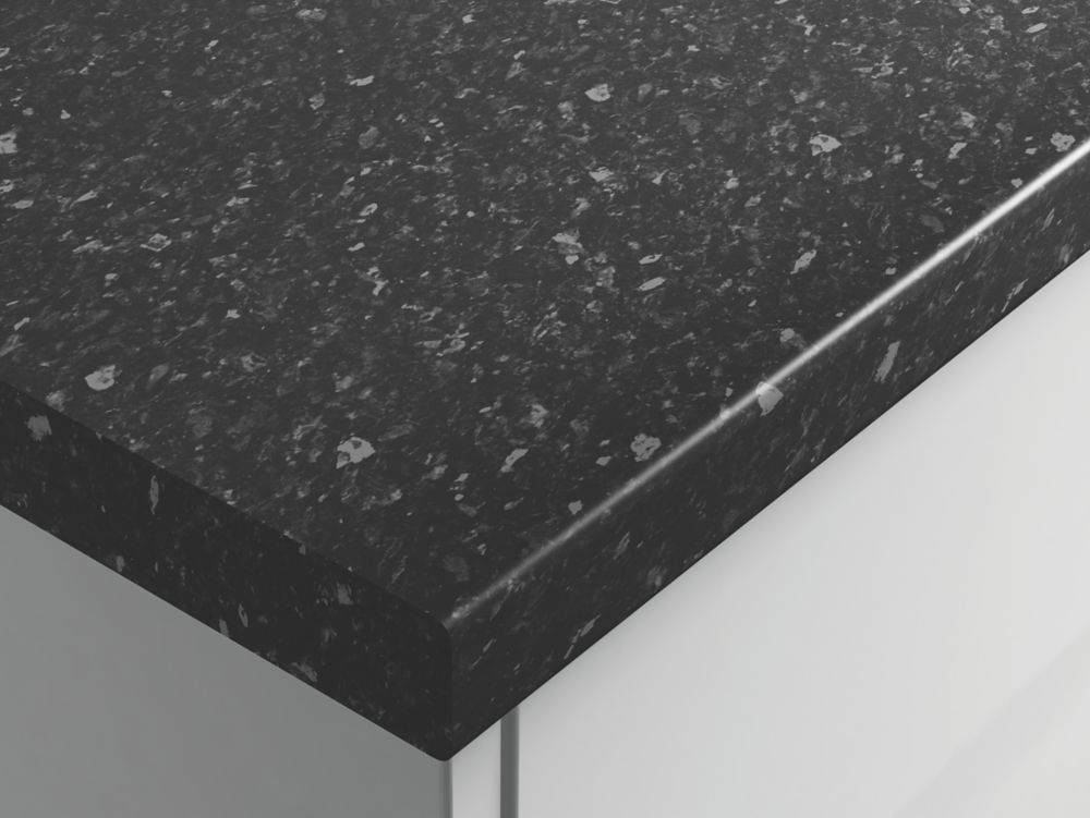 Image of Wilsonart Black Slate Laminate Worktop 3000mm x 600mm x 38mm 