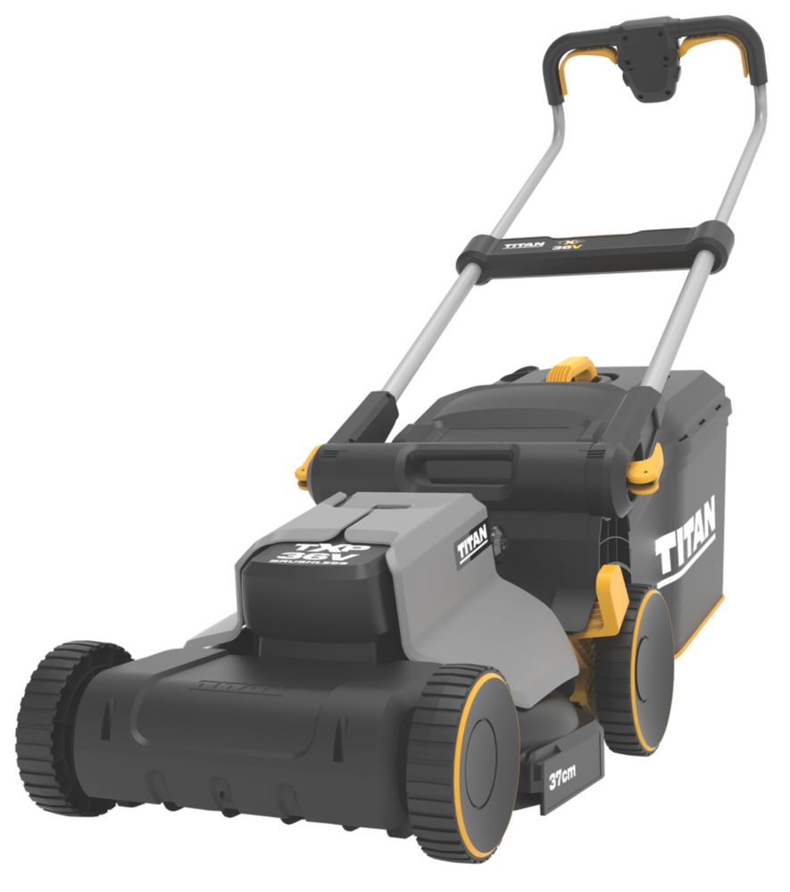 Image of Titan 36V 1 x 4.0Ah Li-Ion TXP Brushless Cordless 37cm Rotary Lawn Mower 