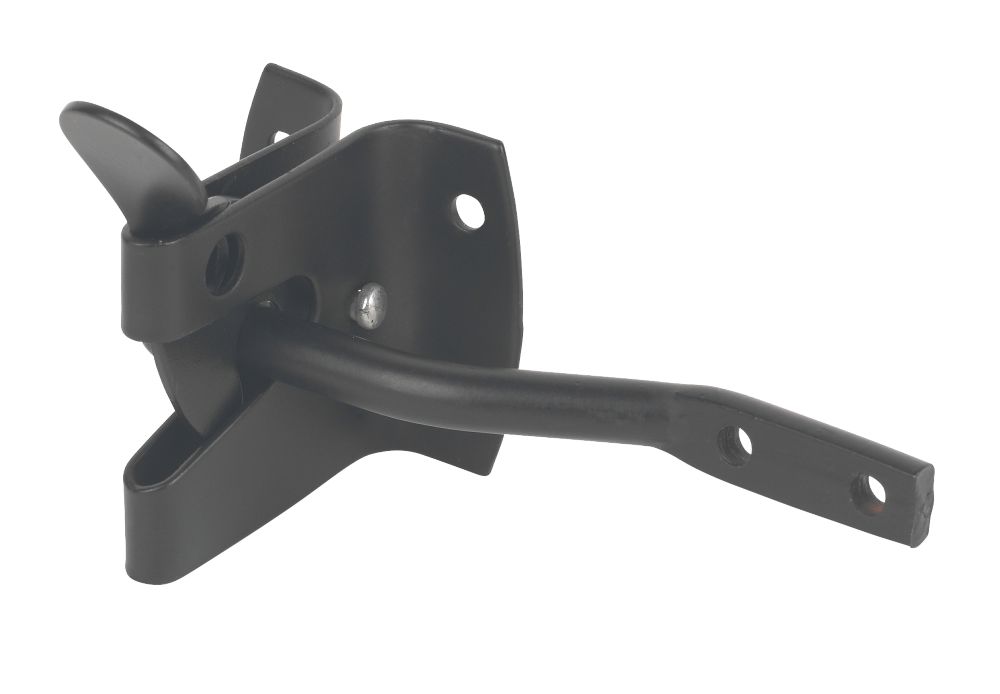 Image of Garden Gate Latch Black Powder Coated 50mm 