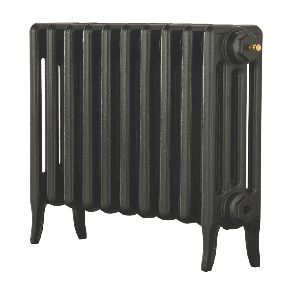 Image of Arroll Neo-Classic 4-Column Cast Iron Radiator 460mm x 754mm Pewter 2347BTU 