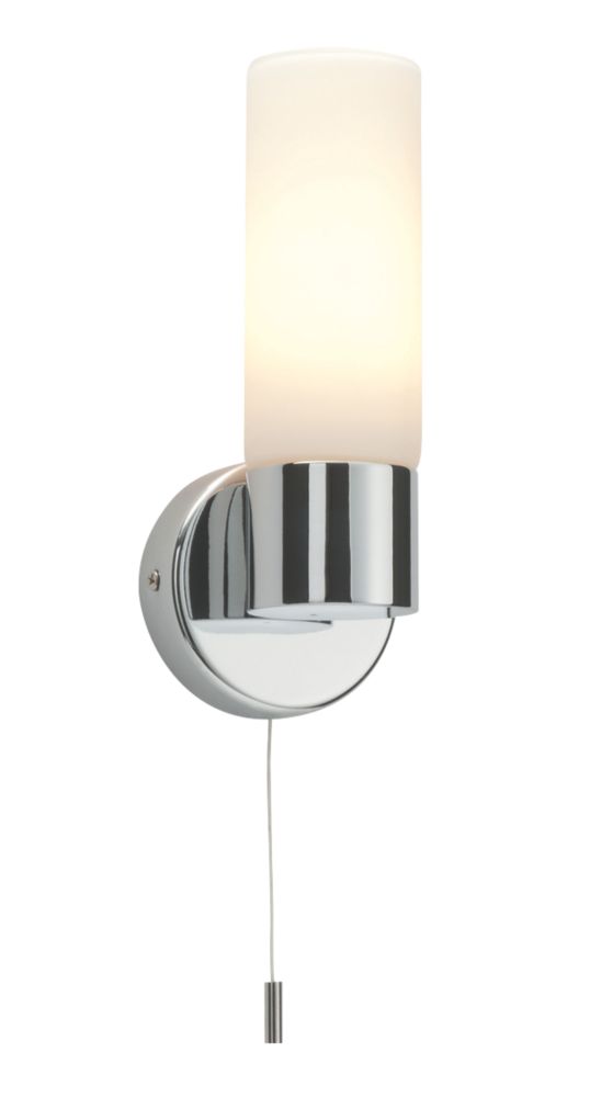 Image of Saxby Pure Bathroom Wall Light Chrome 
