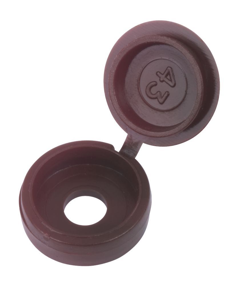 Image of 6-8ga Screw Caps Brown 100 Pack 