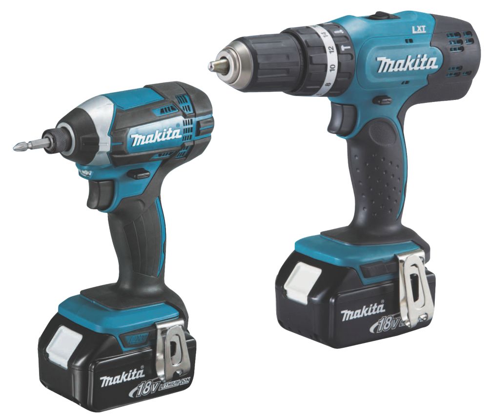 Makita DLX2142SM 18V 4.0Ah Li Ion LXT Cordless Combi Drill Impact