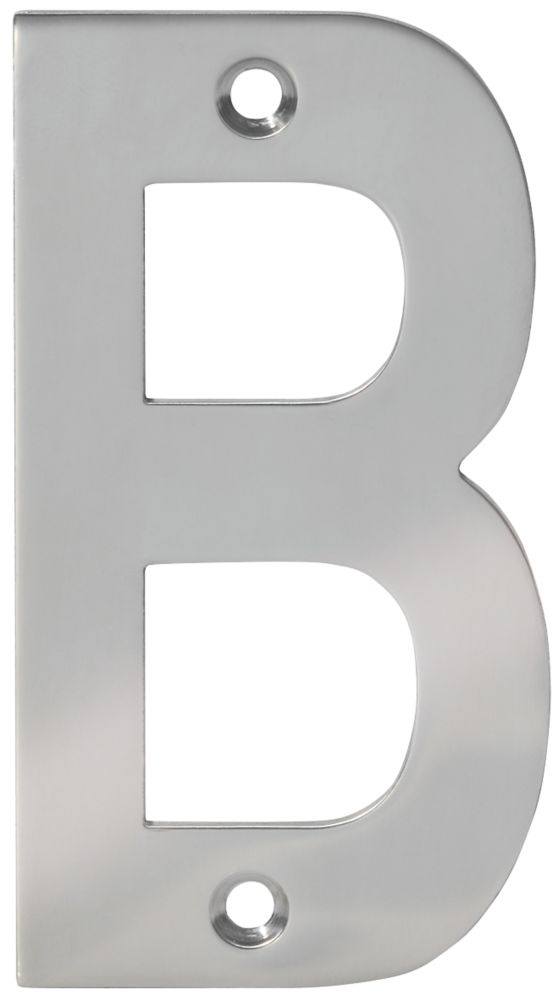 Image of Eclipse Door Letter B Polished Stainless Steel 100mm 