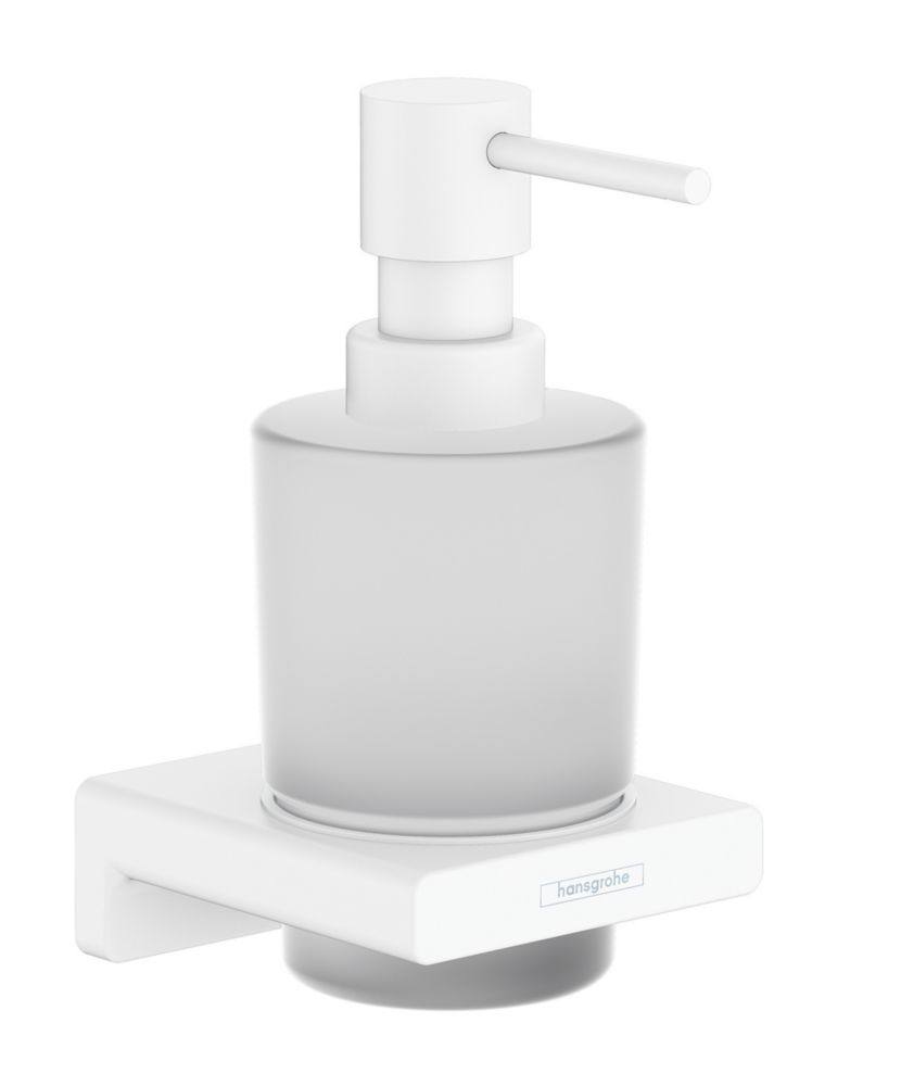 Image of Hansgrohe AddStoris Liquid Soap Dispenser Matt White 200ml 