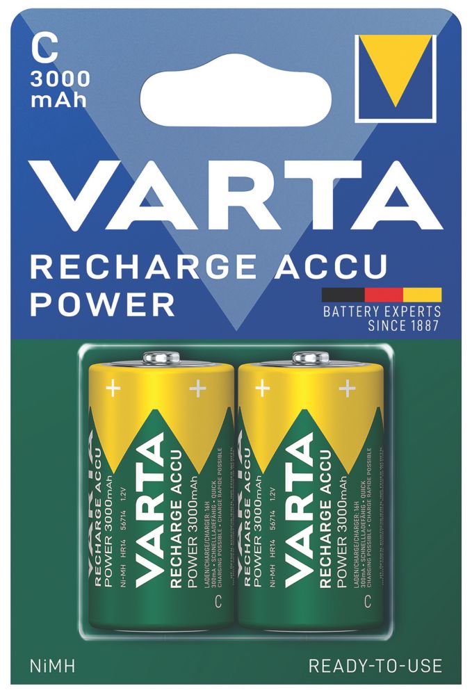Image of Varta Ready2Use Rechargeable C Batteries 2 Pack 