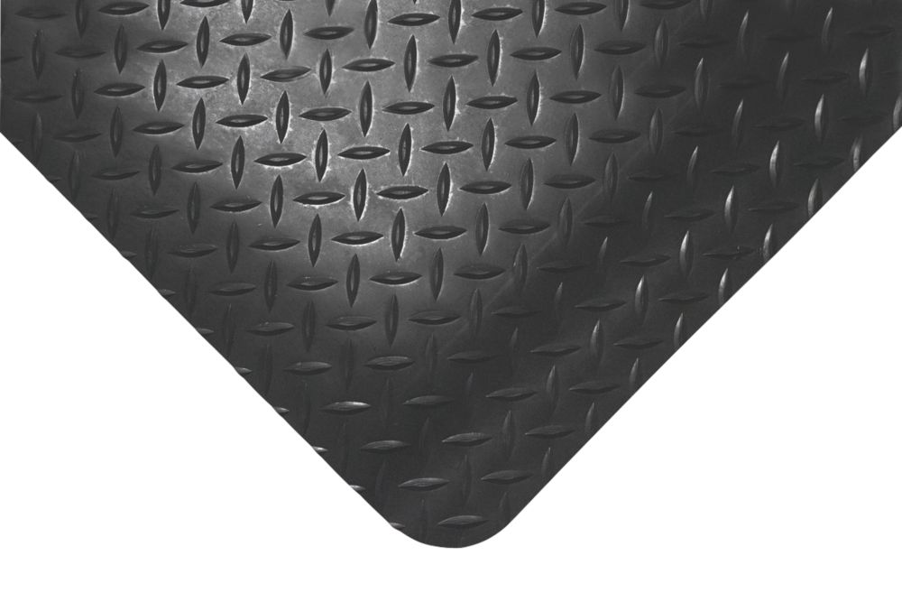 Image of COBA Europe Deckplate Anti-Fatigue Floor Mat Black 6m x 0.9m x 14mm 