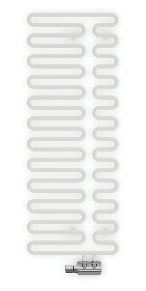 Image of Terma Swale Designer Towel Rail 1244mm x 465mm White 1747BTU 