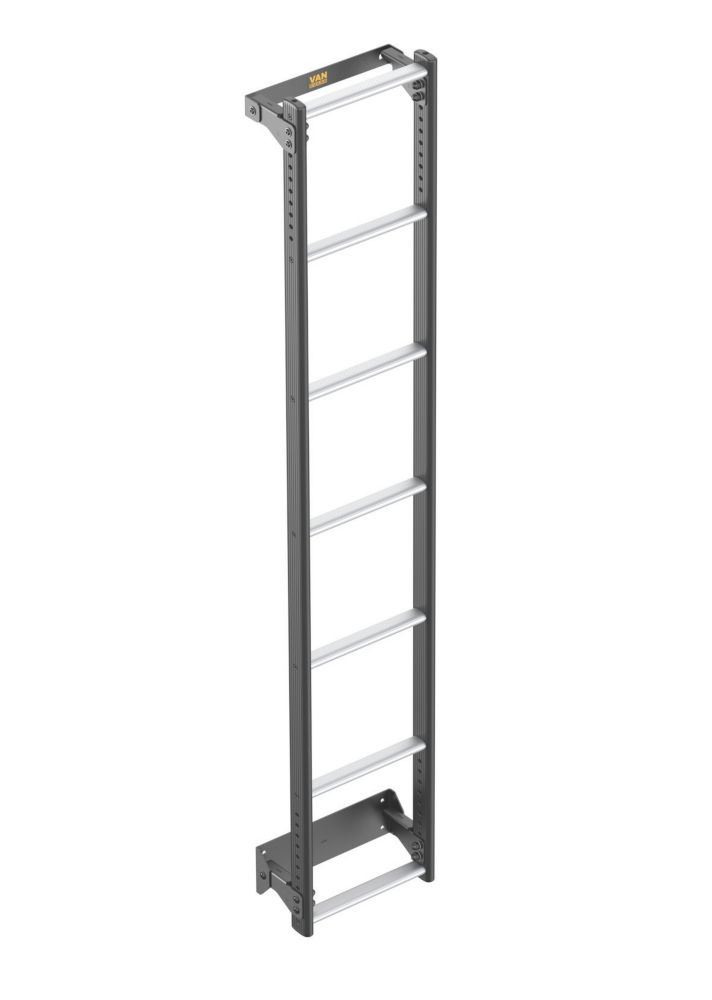 Image of Van Guard VGL7-07 Volkswagen Crafter 2006 - 2017 7-Treads ULTI Ladder Rear Door Ladder for H2 1860mm 