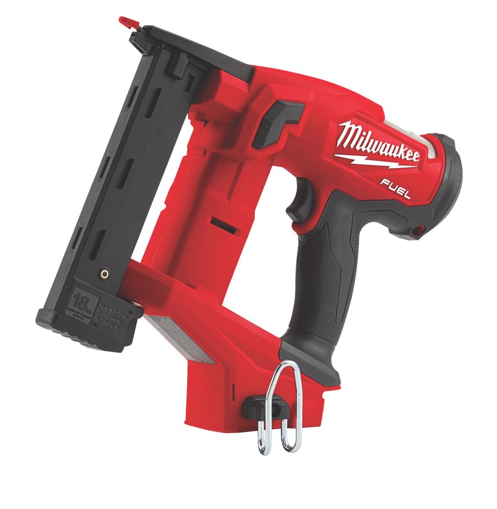 Image of Milwaukee M18FNCS18GS-0X 9.5mm 18V Li-Ion RedLithium Brushless First Fix Cordless Nail Gun - Bare 