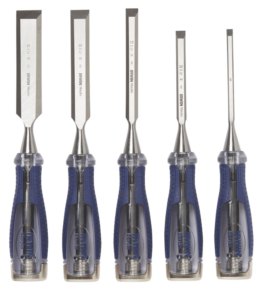 Image of Irwin Marples Bevel Edge Wood Chisel Set 5 Pieces 