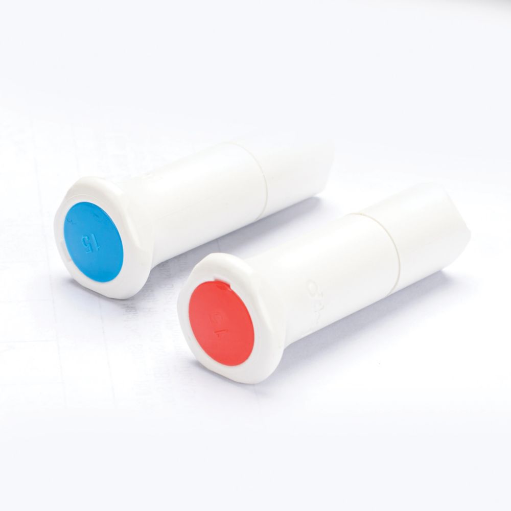 Image of Hep2O Plastic Push-Fit Blanking Pegs 15mm 2 Pack 