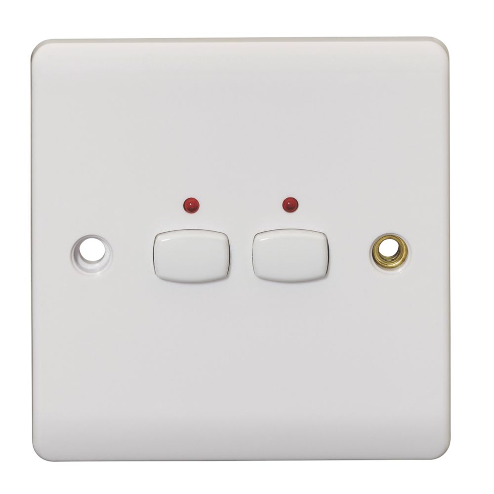 Image of Energenie 2-Gang 2-Way Smart Light Switch White 