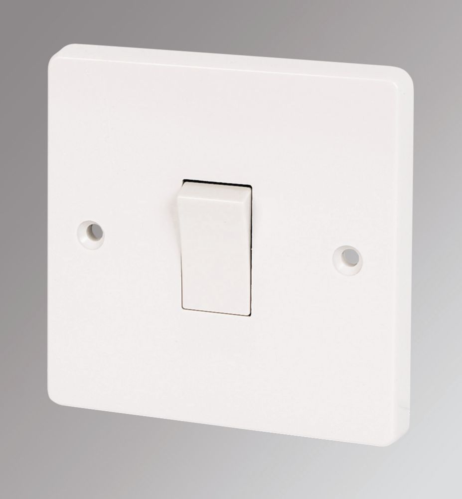 Image of Crabtree Capital 10AX 1-Gang Intermediate Switch White 