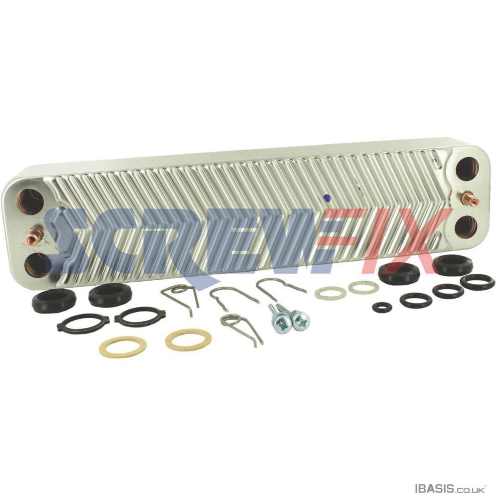 Image of Worcester Bosch 87161066850 14-Plate Heat Exchanger 