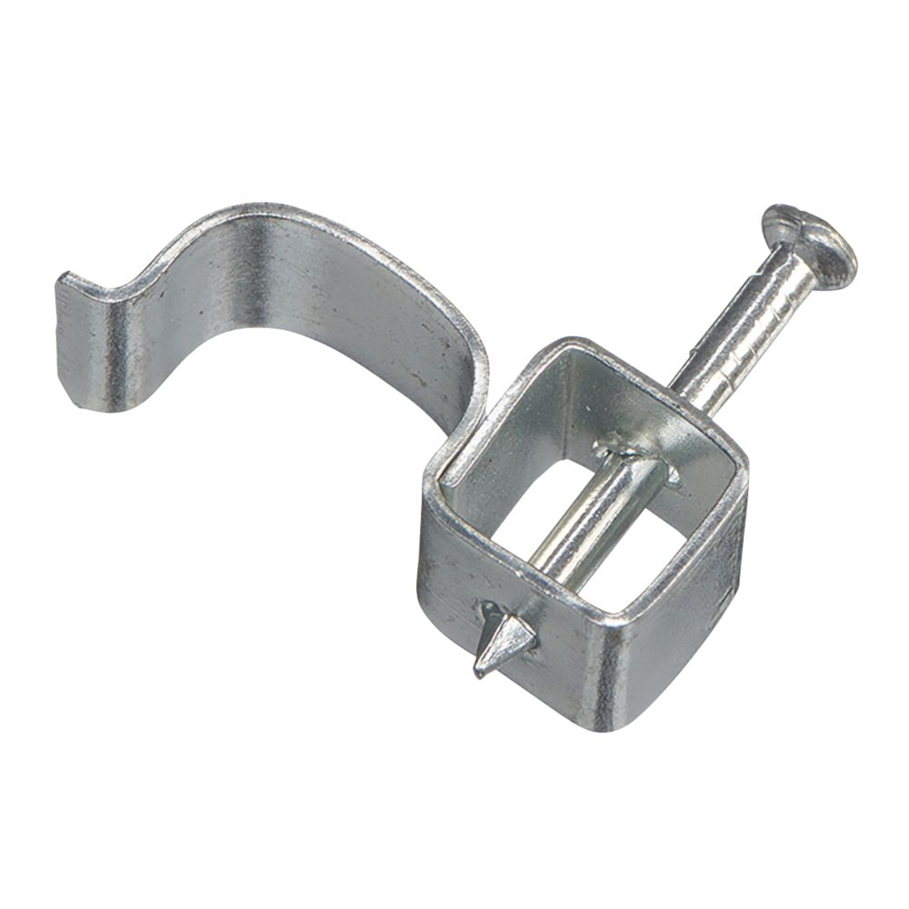 Image of Deta Fire Rated Cable Clips 6mmÂ² Silver 100 Pack 