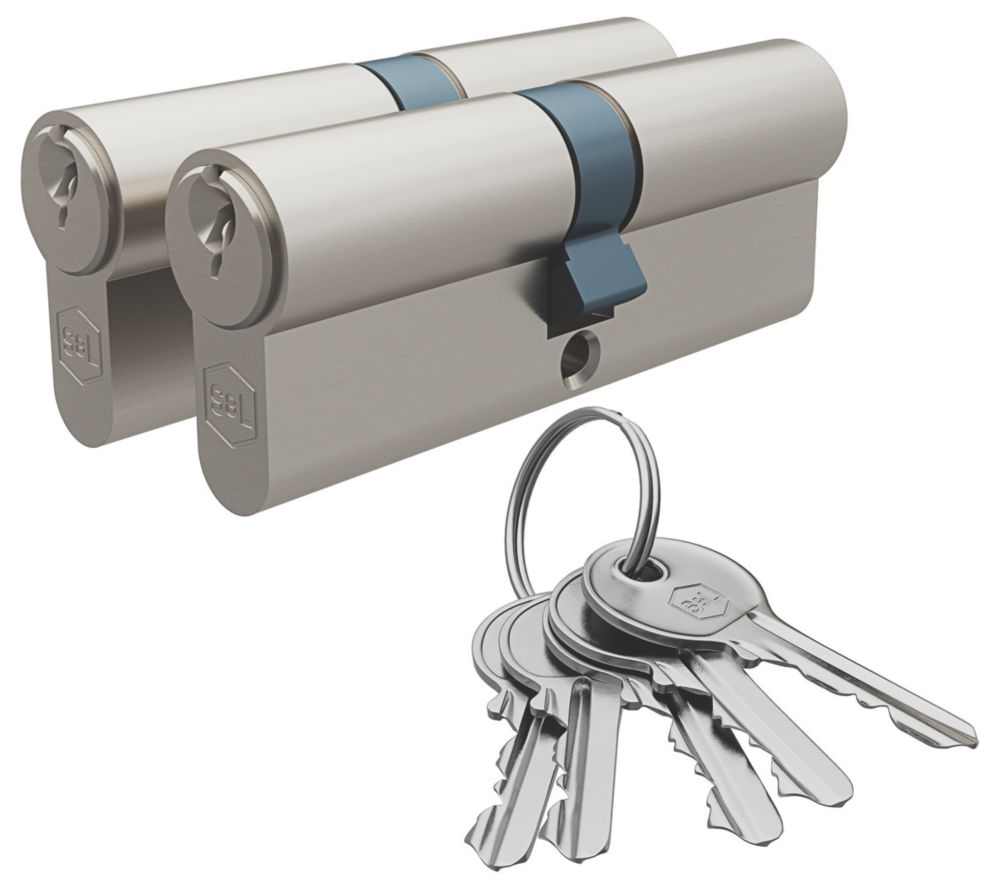 Image of Smith & Locke Fire Rated 6-Pin Euro Double Cylinder Lock 40-40 