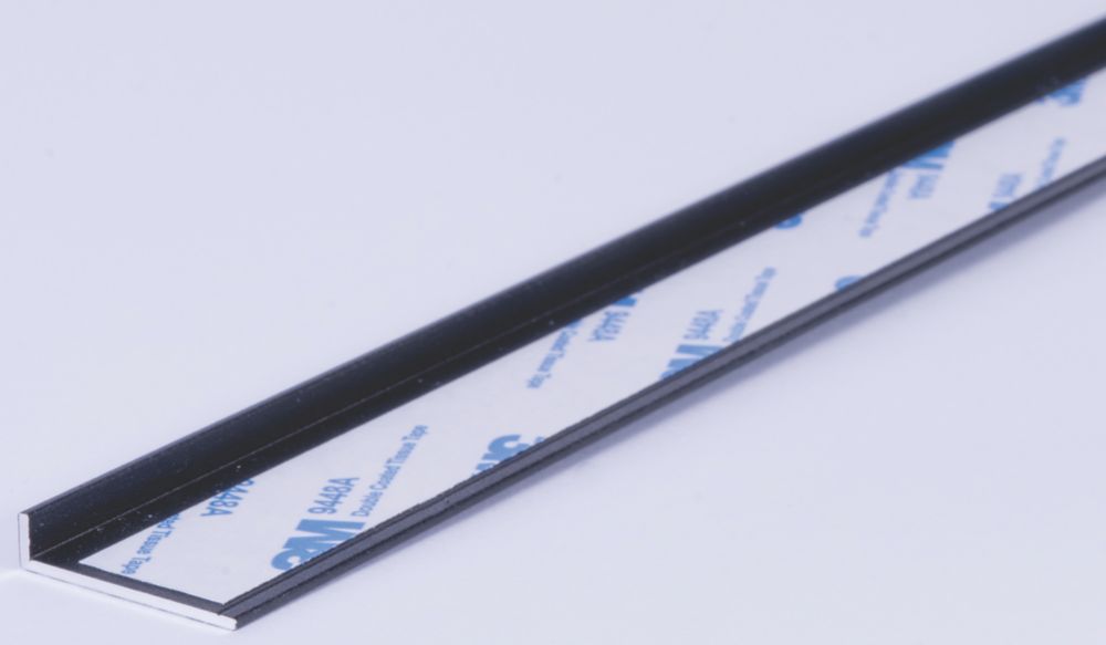 Image of Splashwall Edge Profile Matt Anthracite 600mm x 4mm 