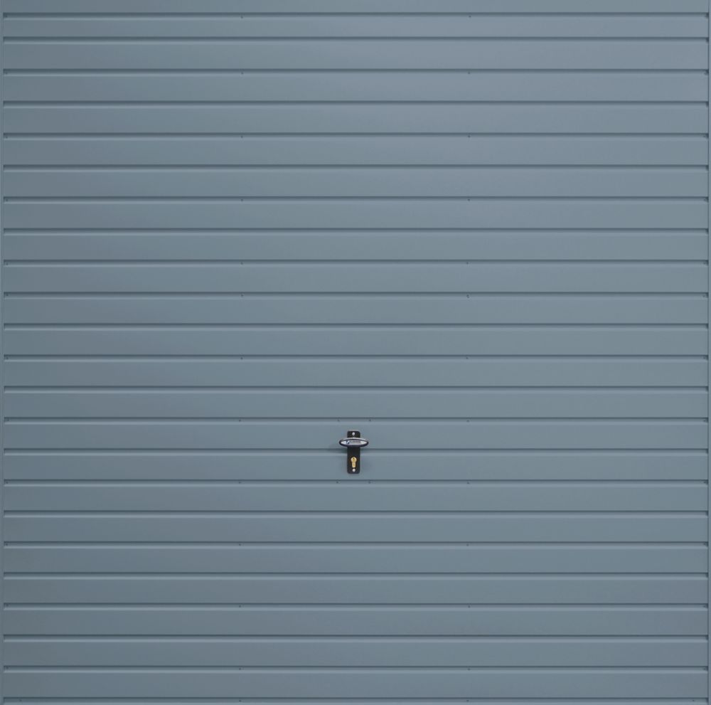 Image of Gliderol Horizontal 7' x 7' Non-Insulated Framed Steel Up & Over Garage Door Traffic Grey 