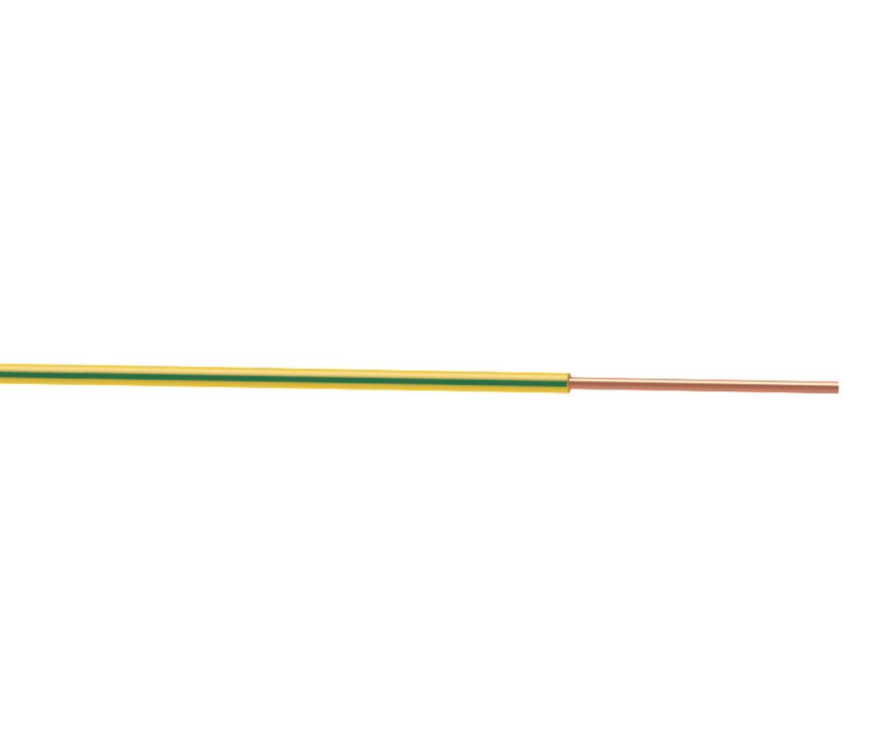 Image of Time 6491X Green/Yellow 1-Core 1.5mmÂ² Conduit Cable 100m Drum 