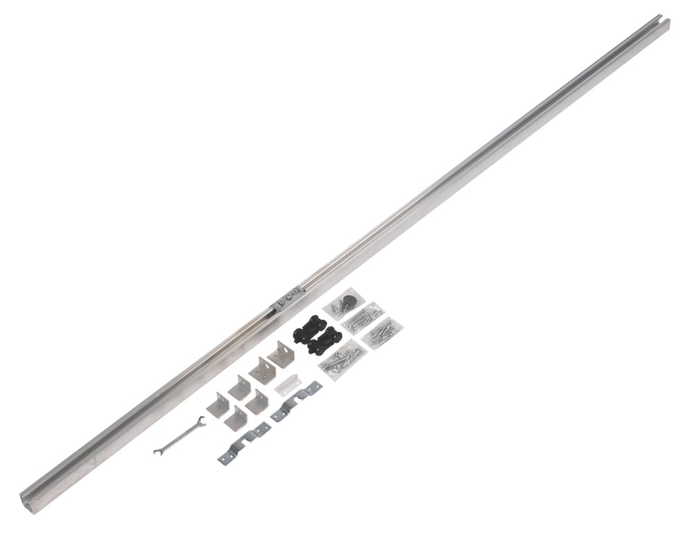 Image of Henderson Husky 100 H100/18A 1-Door Sliding Track System Silver 1800mm 