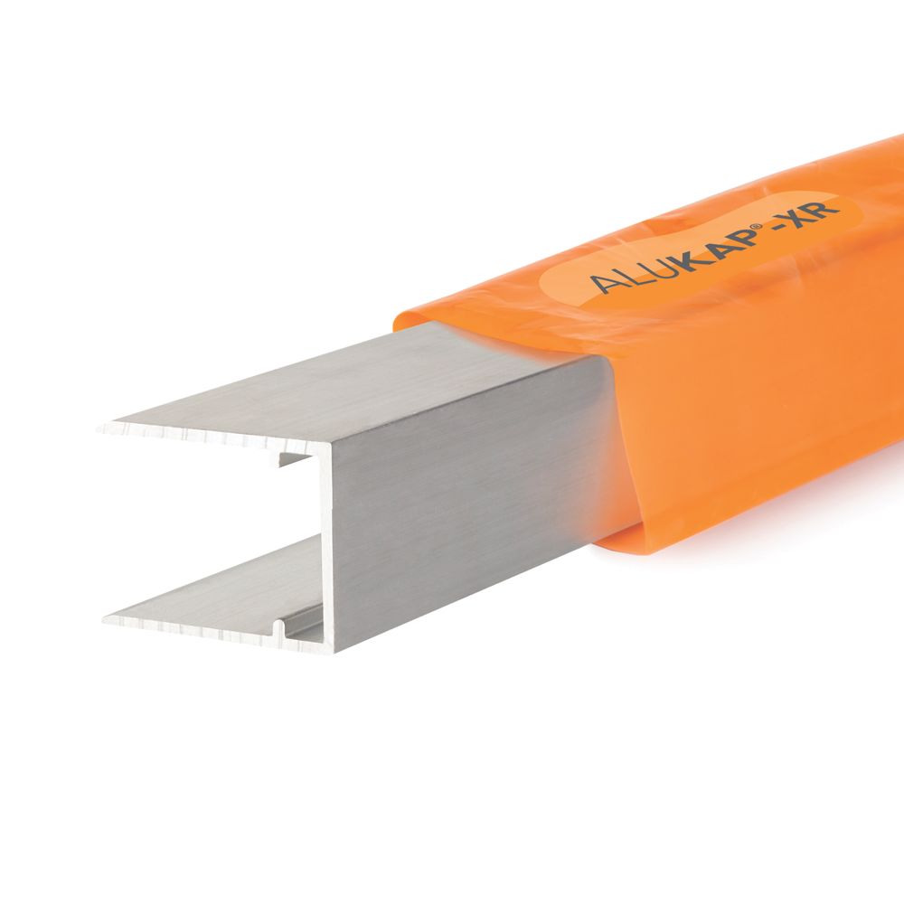 Image of ALUKAP-XR Silver 16mm C-Section Glazing Bar 3000mm x 16mm 