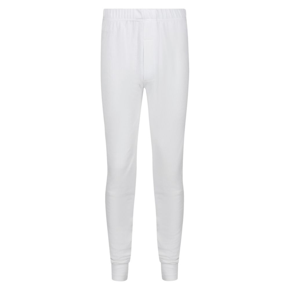 Image of Regatta Long Johns Thermal Base Layer White Small 31" W 32" L 