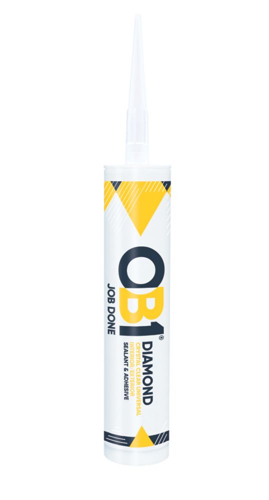 Image of OB1 Diamond Crystal Clear Universal Sealant & Adhesive Transparent 290ml 