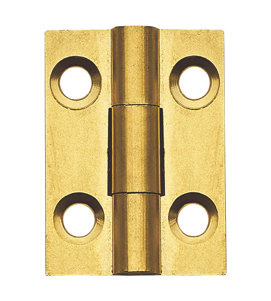 Image of Self-Colour Solid Drawn Butt Hinges 25mm x 19mm 2 Pack 