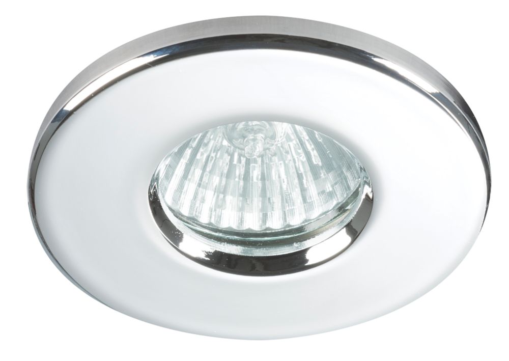 Image of Knightsbridge Fixed IP65 GU10 Recessed Downlight Chrome 