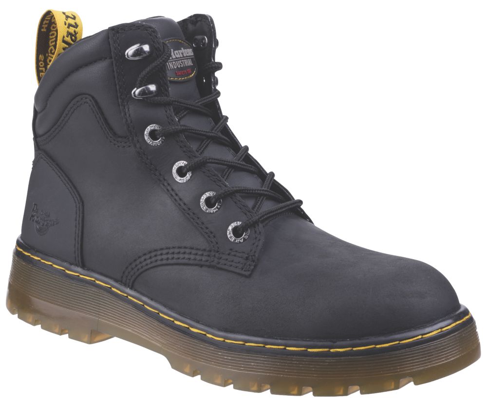 Image of Dr Martens Brace Safety Boots Black Size 9 
