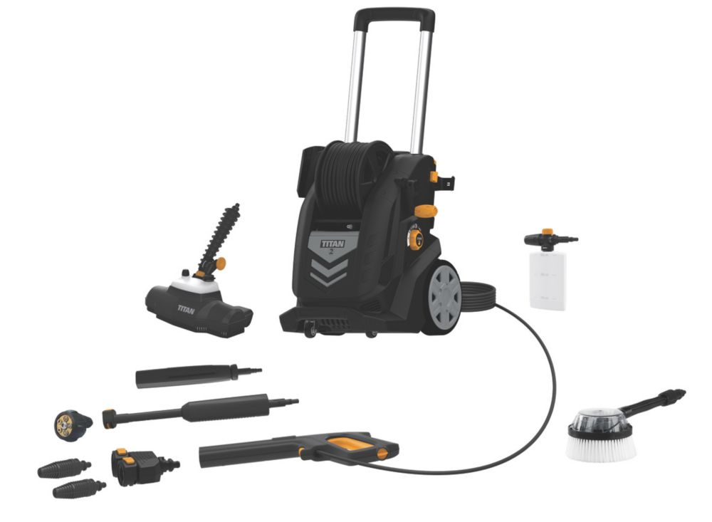 Image of Titan TTB2700PRW Dual Tech System 155bar Electric High Pressure Washer 2.7kW 230V 