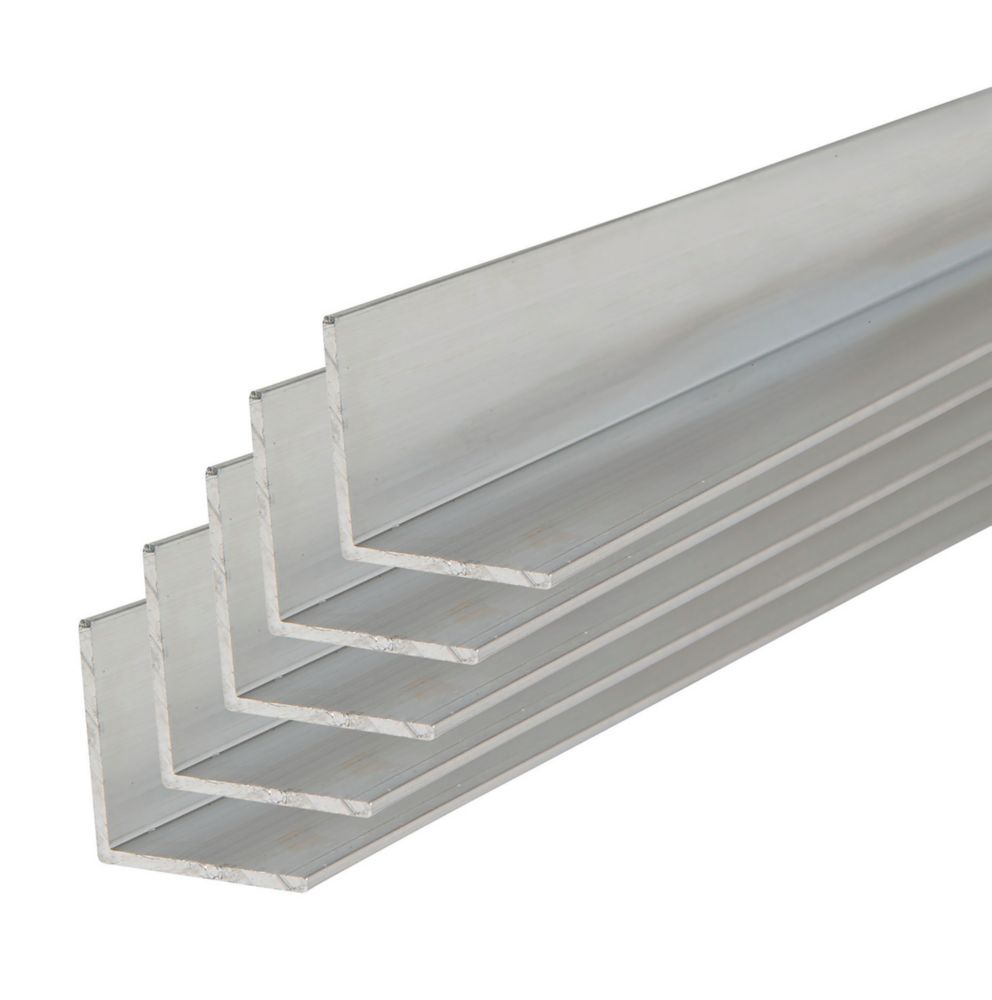 Image of Stormguard Angles Aluminium 25mm x 1219mm x 25mm 5 Pack 