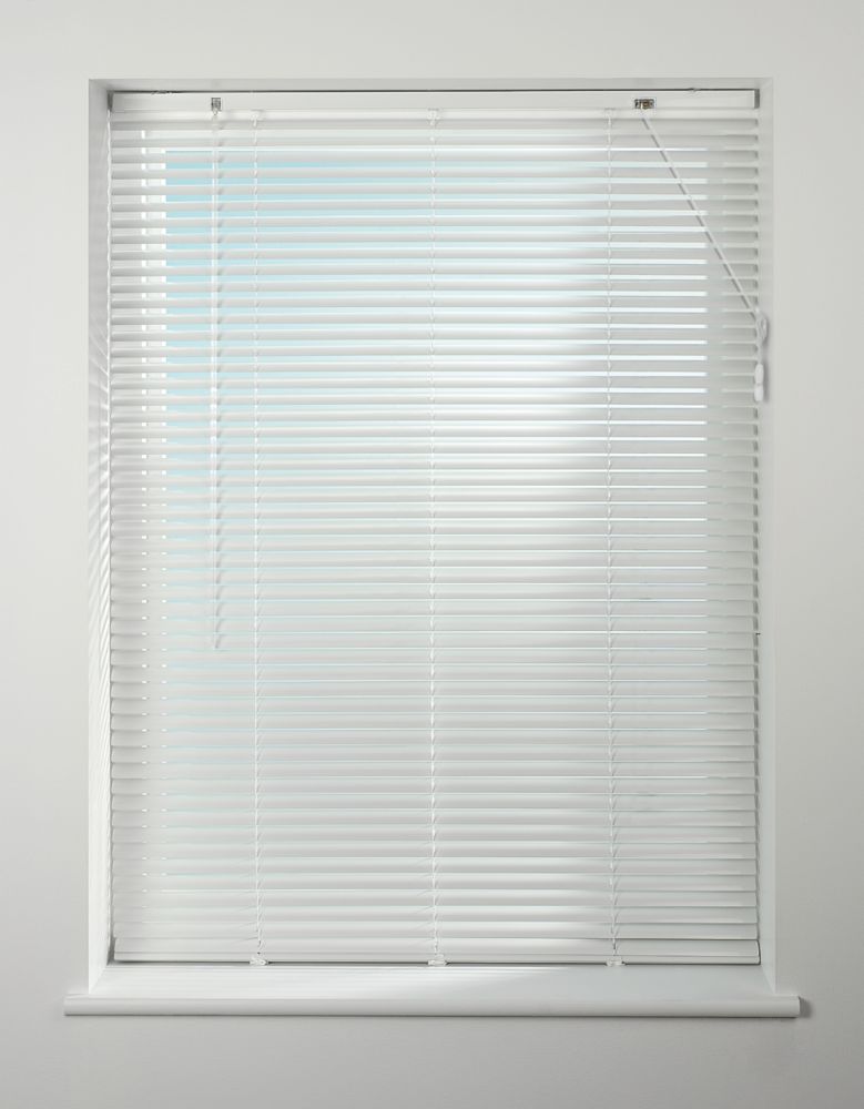 Image of Universal Aluminium Venetian Non-Blackout Blind White 1350mm x 1600mm Drop 
