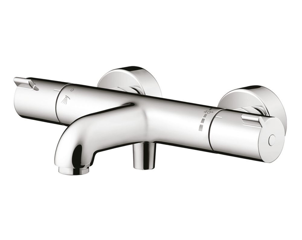 Image of Hansgrohe MyFox Wall-Mounted Thermostatic Bath Shower Mixer Chrome 