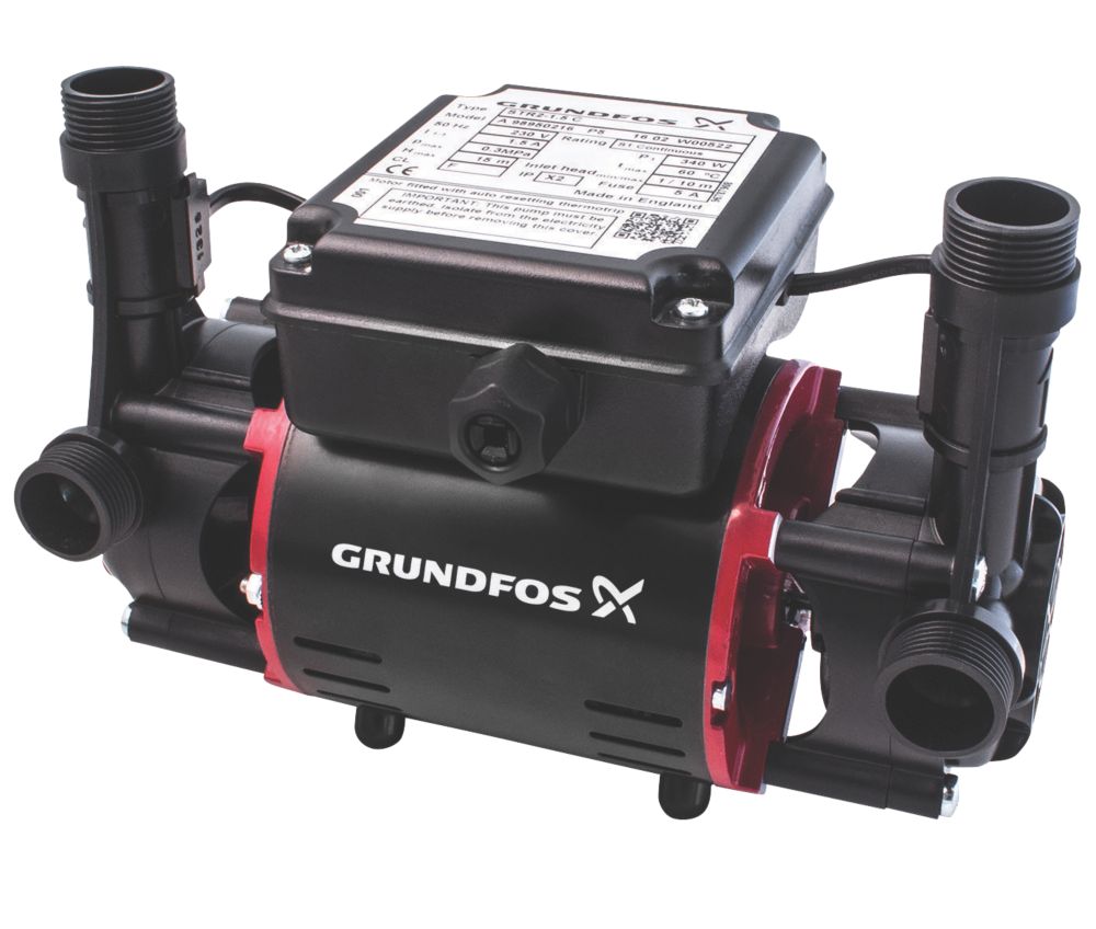 Image of Grundfos 98950217 Regenerative Twin Twin Shower Pump 2.0bar 